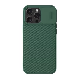   NILLKIN CAMSHIELD PRO szilikon telefonvédő (ütésállóság, kameravédő, csíkos) SÖTÉTZÖLD
