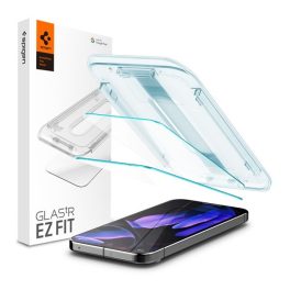   SPIGEN EZ FIT képernyővédő üveg 2db (2.5D, tokbarát, ultravékony, 0.2mm, 9H + segédkeret) ÁTLÁTSZÓ