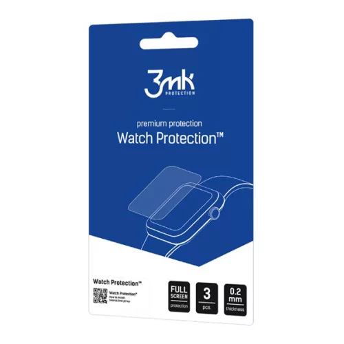 3MK WATCH PROTECTION kijelzővédő fólia 3db (full screen, ultravékony, 0.2mm, PET) ÁTLÁTSZÓ