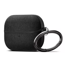   SPIGEN URBAN FIT szilikon tok (karabíner, textil bevonat) FEKETE Samsung Galaxy Buds 3/3 Pro