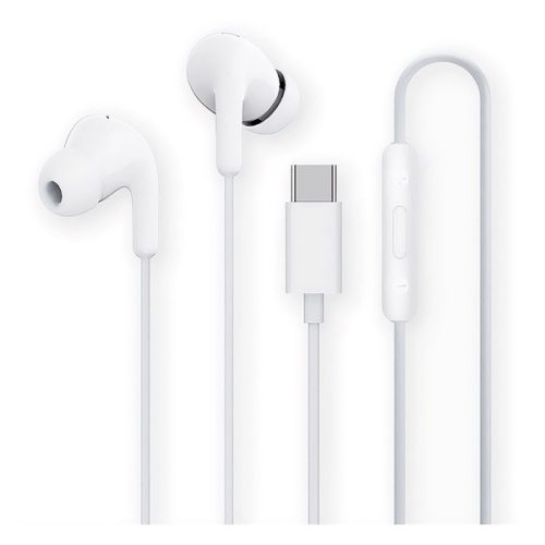 XIAOMI fülhallgató SZTEREO (Type-C, mikrofon, zajszűrő, hangerőszabályzó, felvevő gomb) FEHÉR
