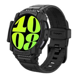 SPIGEN RUGGED ARMOR PRO pótszíj (egyedi méret, szilikon, ütésállóság + szilikon keret) FEKETE   SPIGEN RUGGED ARMOR PRO pótszíj (egyedi méret, szilikon, ütésállóság + szilikon keret) FEKETE