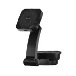 DEVIA autós tartó (műszerfalra, szélvédőre, tapadókorongos, mágneses, 15W, wireless, gyorstöltő, állítható, 360°) FEKETE