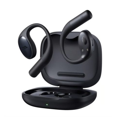1MORE FIT OPEN bluetooth fülhallgató SZTEREO (v5.3, TWS, mikrofon, IPX5, fülre akasztható + töltőtok) FEKETE