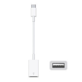   APPLE adapter kábel (USB aljzat - Type-C, MJ1M2ZM/A utód, 12cm) FEHÉR