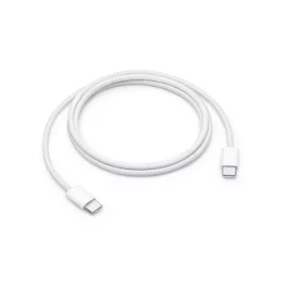   APPLE adatkábel (Type-C - Type-C, 60W, PD gyorstöltő, szőtt borítás, 100cm) FEHÉR