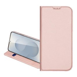   DUX DUCIS SKIN PRO tok álló, bőr hatású (FLIP, oldalra nyíló, kártyazseb, asztali tartó) RÓZSASZÍN