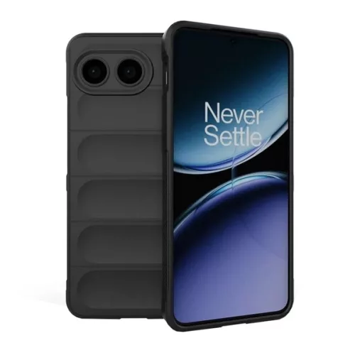 Szilikon telefonvédő (ütésállóság, kameravédő, 3D) FEKETE