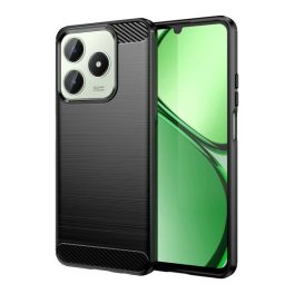 Szilikon telefonvédő (ütésállóság, légpárnás sarok, szálcsiszolt, karbon minta) FEKETE   Szilikon telefonvédő (ütésállóság, légpárnás sarok, szálcsiszolt, karbon minta) FEKETE