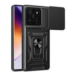 Defender szilikon telefonvédő (ütésállóság, tartógyűrű, kameravédő) FEKETE   Defender szilikon telefonvédő (ütésállóság, tartógyűrű, kameravédő) FEKETE