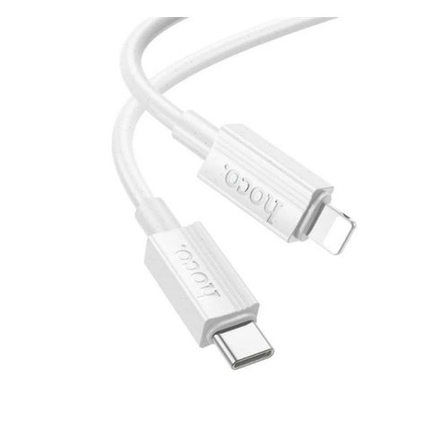 HOCO X107 adatkábel (Type-C - lightning, 27W, PD gyorstöltő, 100cm) FEHÉR