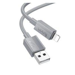   HOCO X107 adatkábel (USB - lightning, 2.4A, 100cm) VILÁGOSSZÜRKE