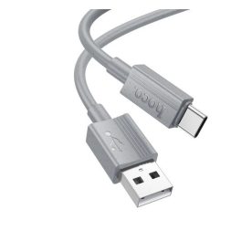   HOCO X107 adatkábel (USB - Type-C, 3A, 100cm) VILÁGOSSZÜRKE