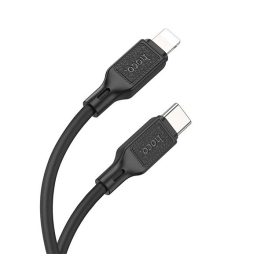   HOCO X90 adatkábel (Type-C - lightning, 20W, PD gyorstöltő, 100cm) FEKETE