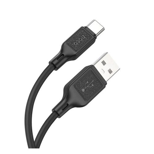 HOCO X90 adatkábel (USB - Type-C, 3A, 100cm) FEKETE