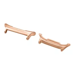   Óraszíj csatlakozó adapter (egyedi méret, 1 pár, átalakító, fém, 22mm) ROZÉARANY