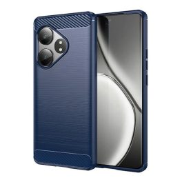 Szilikon telefonvédő (ütésállóság, légpárnás sarok, szálcsiszolt, karbon minta) SÖTÉTKÉK   Szilikon telefonvédő (ütésállóság, légpárnás sarok, szálcsiszolt, karbon minta) SÖTÉTKÉK