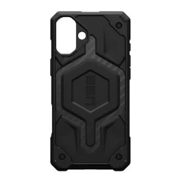   UAG MONARCH PRO szilikon telefonvédő (erős ütésállóság, karbon minta, MagSafe) FEKETE