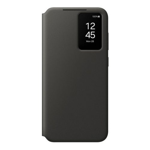 SAMSUNG tok álló (aktív FLIP, oldalra nyíló, Smart View Cover) FEKETE