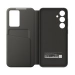 SAMSUNG tok álló (aktív FLIP, oldalra nyíló, Smart View Cover) FEKETE