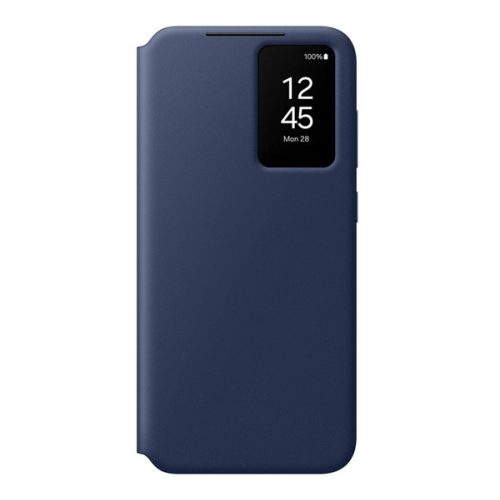 SAMSUNG tok álló (aktív FLIP, oldalra nyíló, Smart View Cover) SÖTÉTKÉK