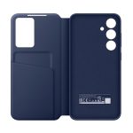 SAMSUNG tok álló (aktív FLIP, oldalra nyíló, Smart View Cover) SÖTÉTKÉK