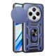 Defender szilikon telefonvédő (ütésállóság, tartógyűrű, kameravédő) SÖTÉTKÉK
