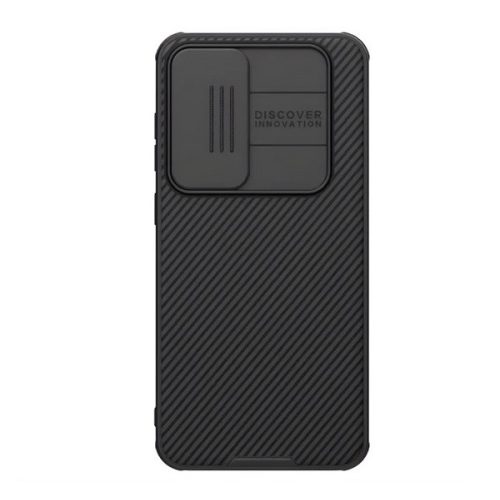 NILLKIN CAMSHIELD PRO szilikon telefonvédő (ütésállóság, kameravédő, csíkos) SÖTÉTKÉK