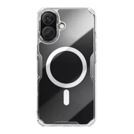   NILLKIN NATURE PRO MAGNETIC műanyag telefonvédő (ütésállóság, légpárnás sarok, MagSafe) ÁTLÁTSZÓ