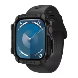   SPIGEN RUGGED ARMOR műanyag óra keret (ütésállóság) FEKETE
