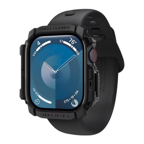 SPIGEN RUGGED ARMOR műanyag óra keret (ütésállóság) FEKETE
