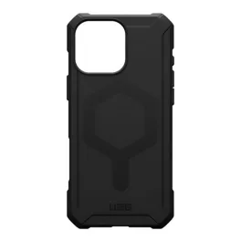   UAG ESSENTIAL szilikon telefonvédő (erős ütésállóság, légpárnás sarok, MagSafe) FEKETE