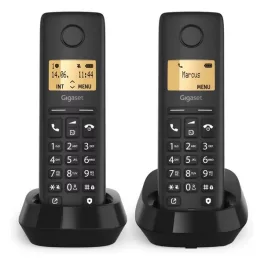   GIGASET PURE 100 DUO telefon készülék (vezeték nélküli, 1 bázis, 2 kézibeszélő, DECT) FEKETE