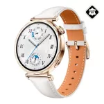 HUAWEI Watch GT 5 okosóra (41mm, beépített GPS, aktivitásmérő, pulzusmérő, IPX7 vízálló, bőr szíj) FEHÉR