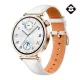 HUAWEI Watch GT 5 okosóra (41mm, beépített GPS, aktivitásmérő, pulzusmérő, IPX7 vízálló, bőr szíj) FEHÉR