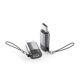 AWEI A12 adapter (lightning aljzat - Type-C, adatátvitel és töltés, OTG) VILÁGOSSZÜRKE   AWEI A12 adapter (lightning aljzat - Type-C, adatátvitel és töltés, OTG) VILÁGOSSZÜRKE