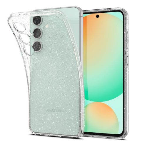 SPIGEN LIQUID CRYSTAL GLITTER szilikon telefonvédő (ütésállóság, légpárnás sarok, csillámporos) ÁTLÁTSZÓ