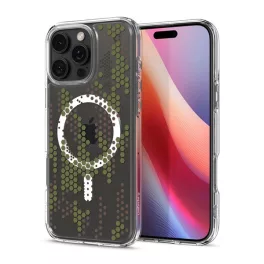   SPIGEN ULTRA HYBRID MAG műanyag telefonvédő (ütésállóság, légpárnás keret, terep minta, MagSafe) ÁTLÁTSZÓ