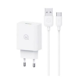 USAMS SC hálózati töltő USB aljzat (18W, PD gyorstöltő 3.0 + Type-C kábel) FEHÉR   USAMS SC hálózati töltő USB aljzat (18W, PD gyorstöltő 3.0 + Type-C kábel) FEHÉR