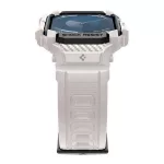 SPIGEN RUGGED ARMOR PRO pótszíj (egyedi méret, szilikon, ütésállóság + szilikon keret) BÉZS