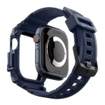 SPIGEN RUGGED ARMOR PRO pótszíj (egyedi méret, szilikon, ütésállóság + szilikon keret) SÖTÉTKÉK