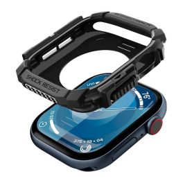 SPIGEN RUGGED ARMOR pótszíj (egyedi méret, szilikon + szilikon keret) FEKETE   SPIGEN RUGGED ARMOR pótszíj (egyedi méret, szilikon + szilikon keret) FEKETE