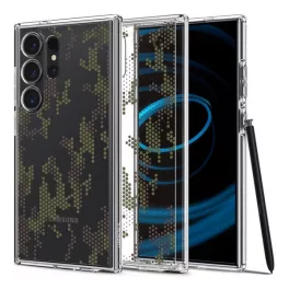   SPIGEN ULTRA HYBRID műanyag telefonvédő (ütésállóság, légpárnás keret, terep minta) ÁTLÁTSZÓ