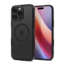   SPIGEN ULTRA HYBRID T MAG műanyag telefonvédő (ütésállóság, légpárnás keret, MagSafe) FEKETE