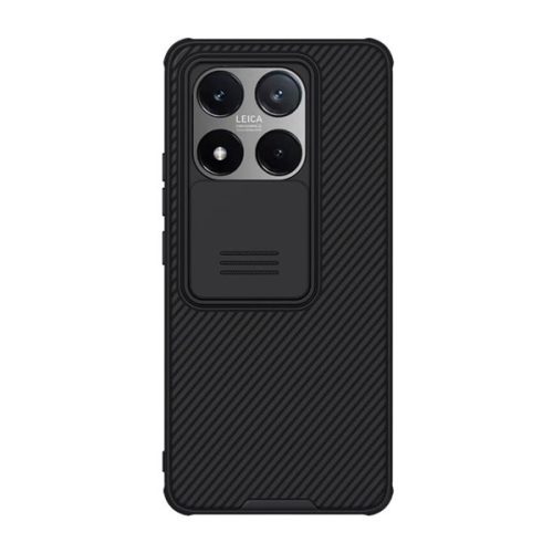 NILLKIN CAMSHIELD PRO szilikon telefonvédő (ütésállóság, kameravédő, csíkos) FEKETE