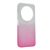 Szilikon telefonvédő (műanyag belső, csillogó hátlap) ÁTLÁTSZÓ/RÓZSASZÍN