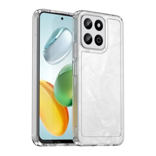 Szilikon telefonvédő (ütésállóság, átlátszó hátlap) ÁTLÁTSZÓ