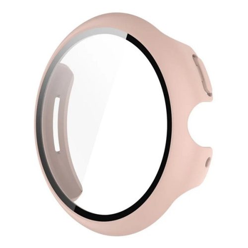 Műanyag keret (BUMPER, ütésállóság + kijelzővédő üveg) RÓZSASZÍN