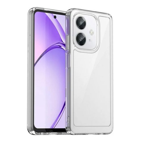 Szilikon telefonvédő (ütésállóság, átlátszó hátlap) ÁTLÁTSZÓ