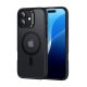 ESR CLASSIC HYBRID szilikon telefonvédő (ütésállóság, légpárnás sarok, MagSafe) FEKETE